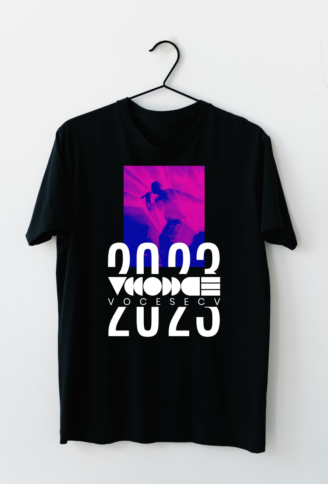 Franela Negra Concierto VOCES Escuela Contemporánea de la Voz 2023